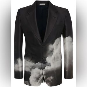 ALEXANDER MCQUEEN Storm Sky Print Suit Jacket - 48 IT (38R) - NWT